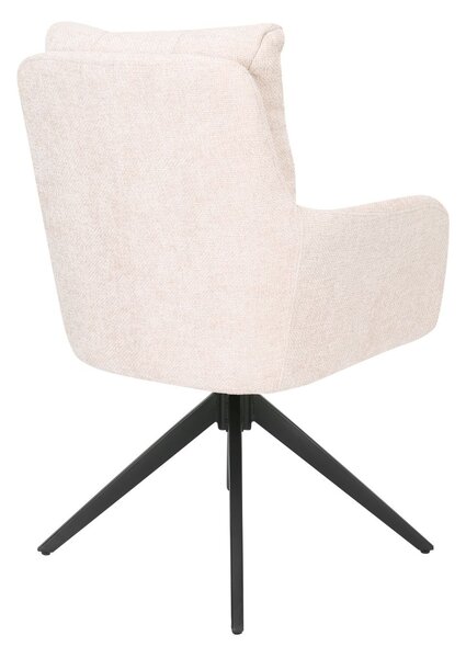 Scaun de dining pivotant Fioro bej