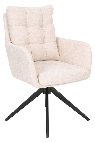 Scaun de dining pivotant Fioro bej