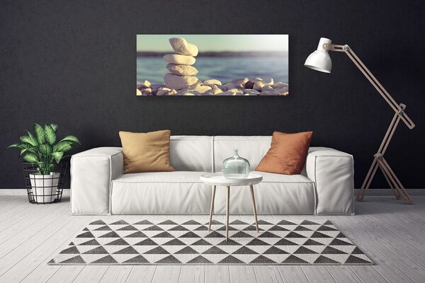 Tablou pe panza canvas Pietre Art White