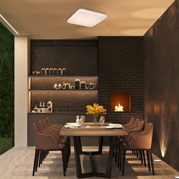 Rabalux Lowar plafoniera de exterior 1x36 W alb 77136