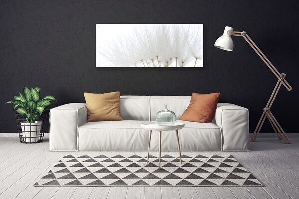 Tablou pe panza canvas Flori Floral alb