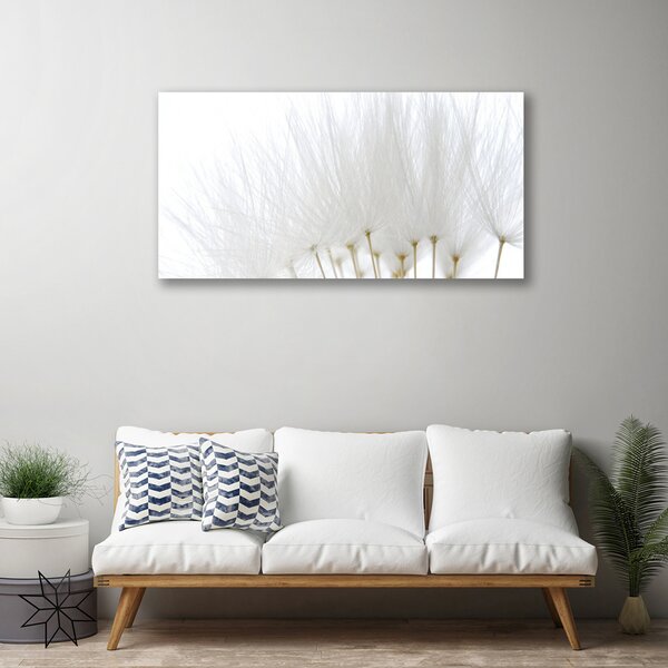 Tablou pe panza canvas Flori Floral alb
