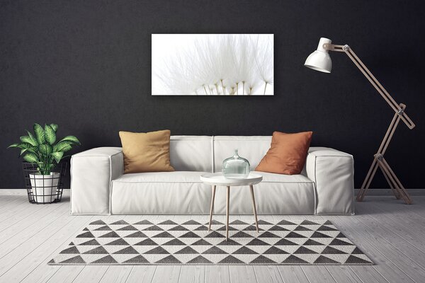 Tablou pe panza canvas Flori Floral alb