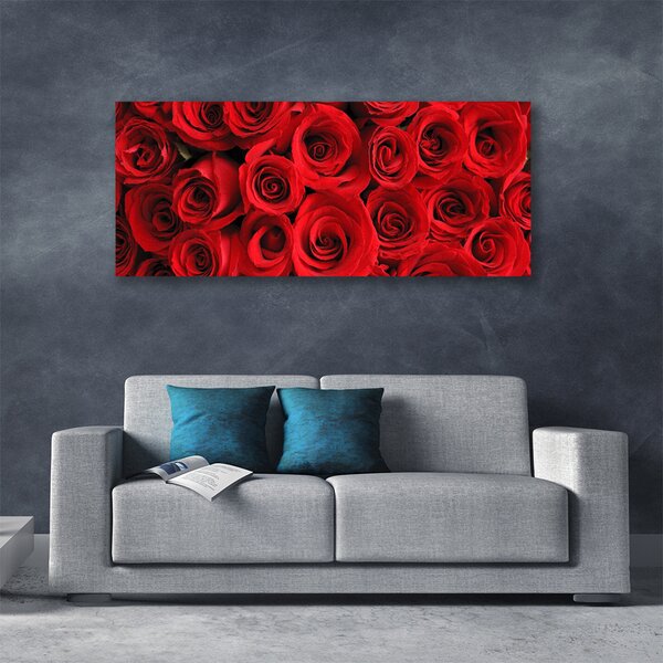 Tablou pe panza canvas Trandafiri Floral Red