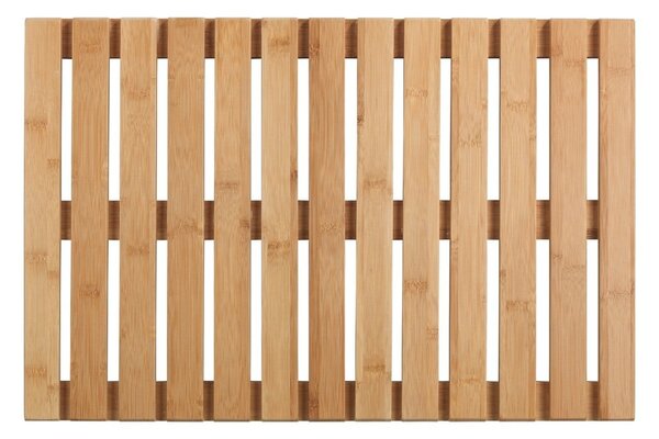 Covor din bambus potrivit și pentru exterior Wenko Bamboo, 60 x 40 cm
