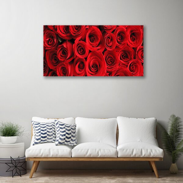 Tablou pe panza canvas Trandafiri Floral Red