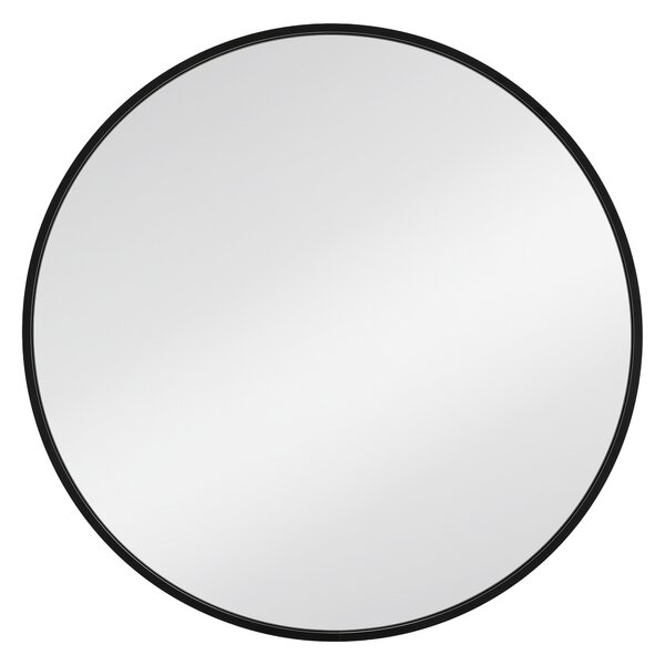 Dubiel Vitrum Zoe oglindă 80x80 cm rotund cu iluminare negru 5905241012988