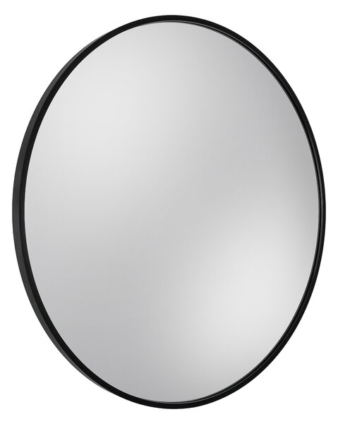 Dubiel Vitrum Zoe oglindă 80x80 cm rotund cu iluminare negru 5905241012988