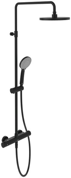 Villeroy & Boch Universal Showers set de duș perete cu termostat cu duș de ploaie negru TVS109002000K5