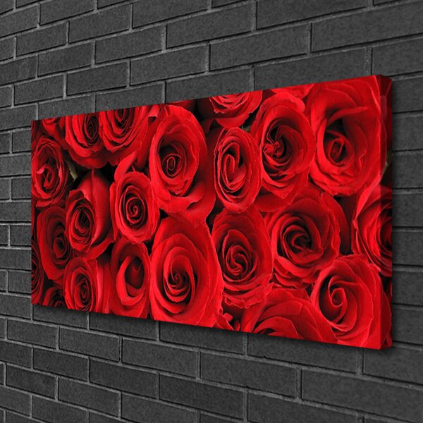 Tablou pe panza canvas Trandafiri Floral Red