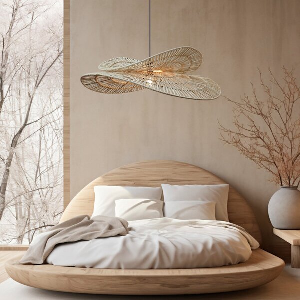 Light Prestige Raya lampă suspendată 1x15 W ratan LP-2704/1P NT
