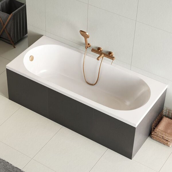 Excellent Oceana cadă dreptunghiulară slim 180x80 cm alb WAEX.OCM.180.80WHS