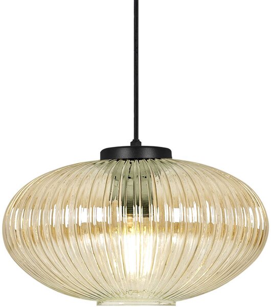 Kaja Drop lampă suspendată 1x15 W negru-chihlimbar K-5673