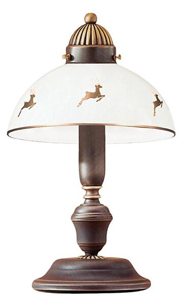 Kolarz 731.73.150 - Lampă de masă NONNA, 1xE27/75W/230V, decor cerb, finisaj aur roz