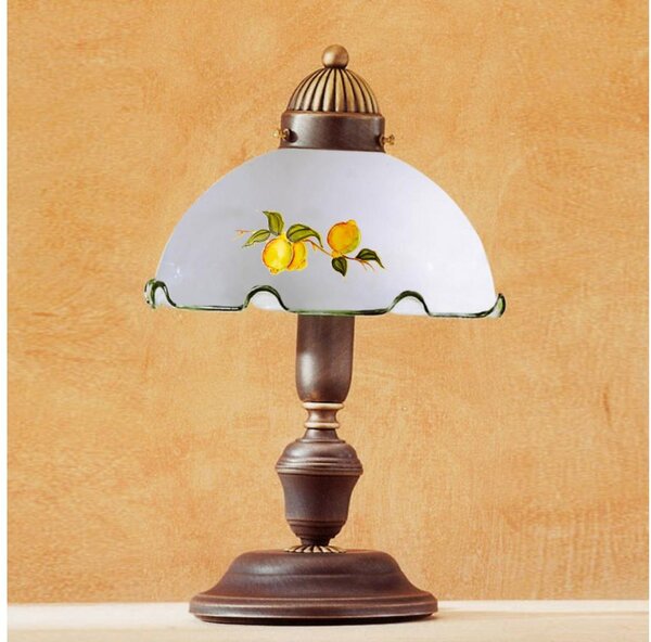 Kolarz 731.73.116 - Lampă de masă NONNA 1xE27/75W/230V, imprimeu cu lămâi