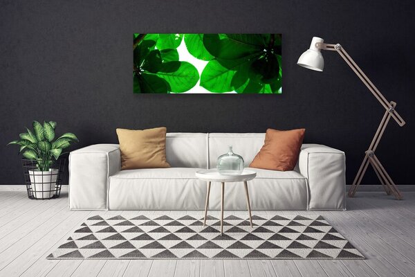 Tablou pe panza canvas Frunze verde florale