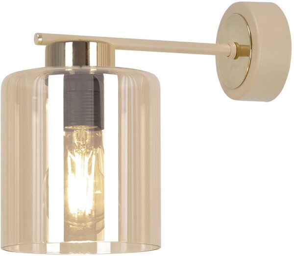 Kaja Vanes lampă de perete 1x15 W auriu-chihlimbar-bej K-5813