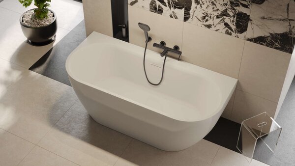 Excellent Oceana 2.0 cadă de perete 165x75 cm ovală alb WAEX.OCE2.165WP.WH