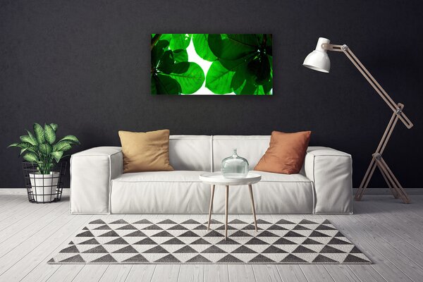 Tablou pe panza canvas Frunze verde florale