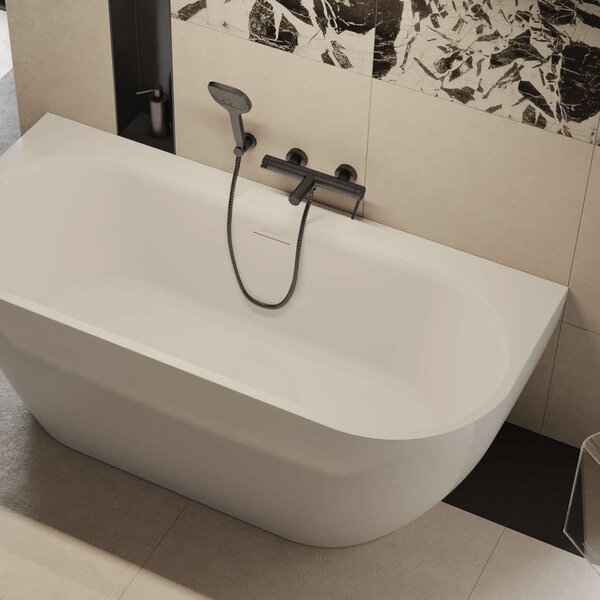 Excellent Oceana 2.0 cadă de perete 165x75 cm ovală alb WAEX.OCE2.165WP.WH
