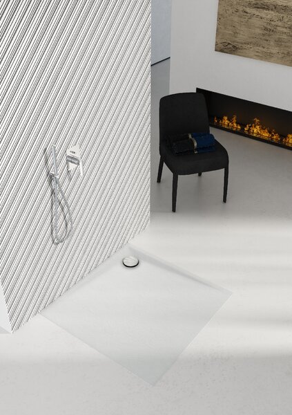 Schedline Libra White Stone cădiță de duș pătrată 90x90 cm alb 3SP.L1K-9090/B/ST