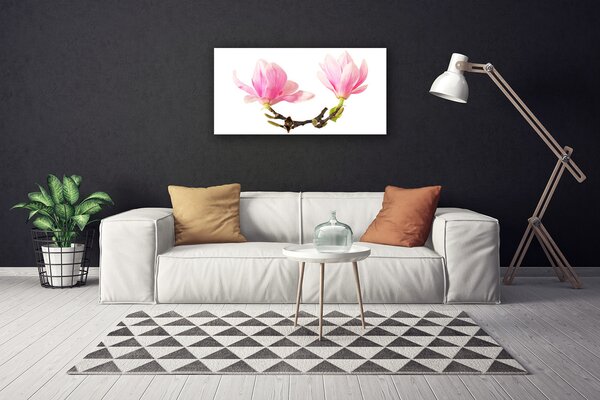 Tablou pe panza canvas Flori Floral Roz Maro