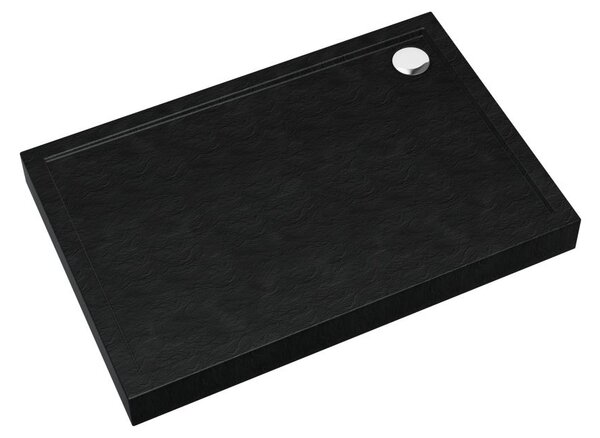 Schedline Cameron Black Stone cădiță de duș dreptunghiulară 120x80 cm negru 3ST.C1P-80120/C/ST