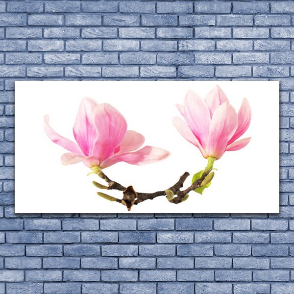 Tablou pe panza canvas Flori Floral Roz Maro
