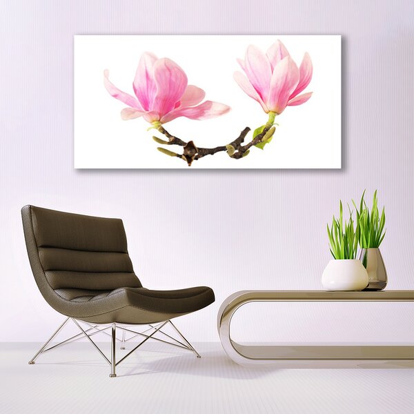 Tablou pe panza canvas Flori Floral Roz Maro