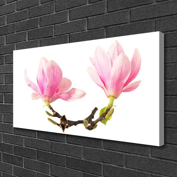 Tablou pe panza canvas Flori Floral Roz Maro