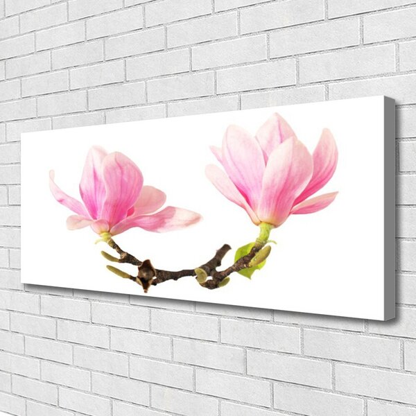 Tablou pe panza canvas Flori Floral Roz Maro