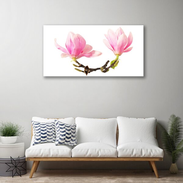 Tablou pe panza canvas Flori Floral Roz Maro