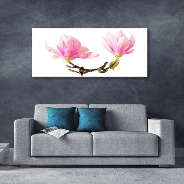 Tablou pe panza canvas Flori Floral Roz Maro