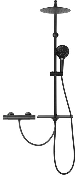 Set de dus cu termostat Rea MIKE Black