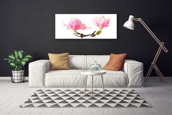Tablou pe panza canvas Flori Floral Roz Maro