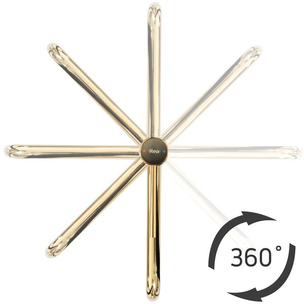 Baterie pentru baie Rea Lugano Slim Gold High