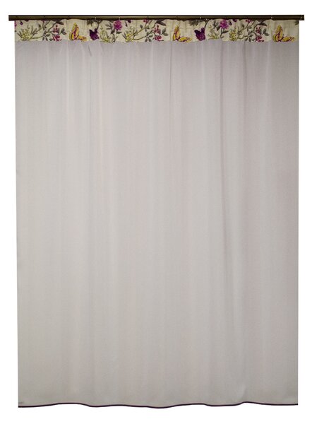 Perdea Velaria voal crep alb, 170x170 cm