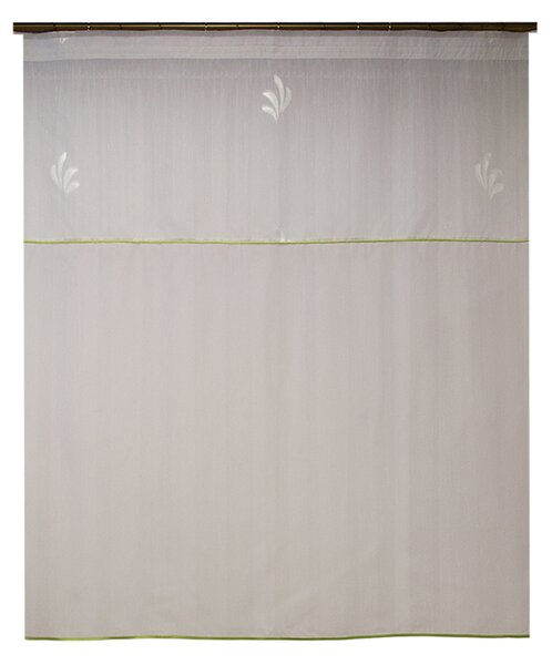 Perdea Velaria sable alb cu petale, 140x150 cm