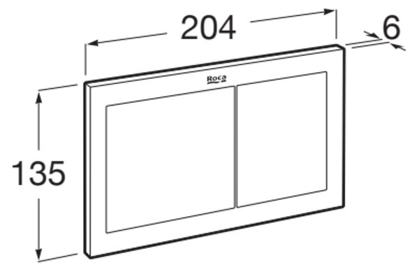 Roca PS buton de spălare pentru WC alb A890225300