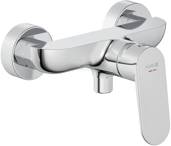 Kludi X1 baterie de duș perete crom 328310575