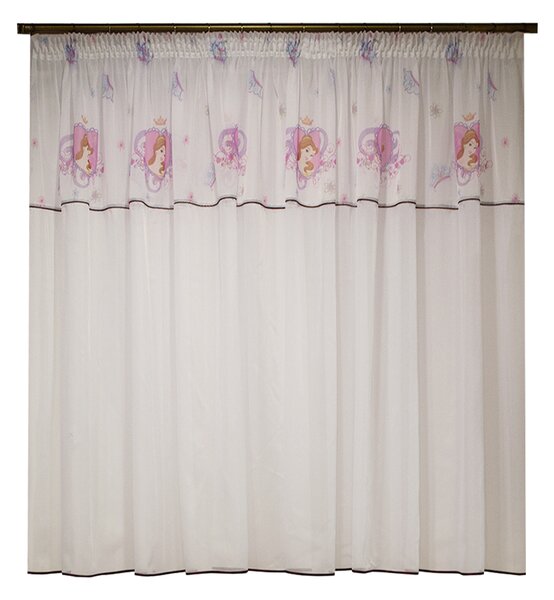 Perdea Velaria voal alb cu printese, 390x155 cm