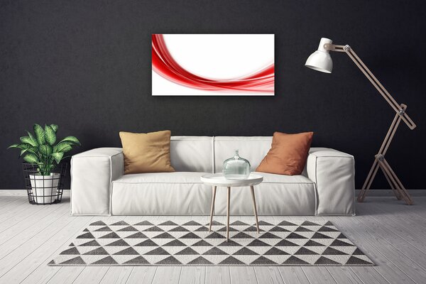 Tablou pe panza canvas Abstract Art Red White