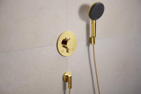 Hansgrohe Ecostat Comfort S baterie cadă-duș ascuns cu termostat auriu 33715990