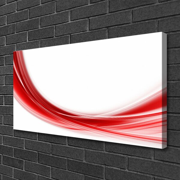 Tablou pe panza canvas Abstract Art Red White