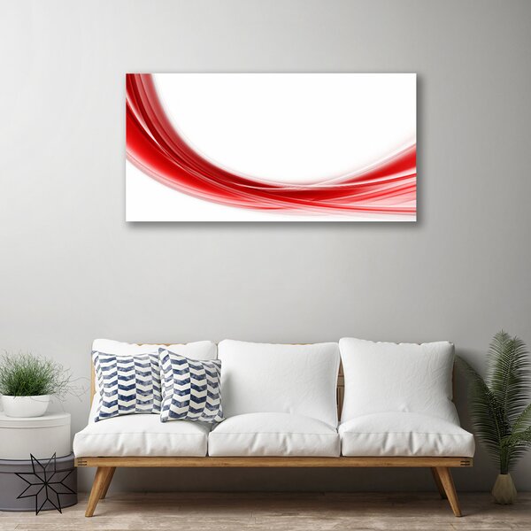 Tablou pe panza canvas Abstract Art Red White