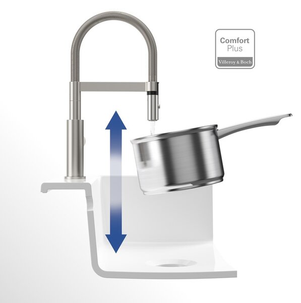 Villeroy & Boch Steel Expert Compact baterie bucătărie pe picior oţel inoxidabil 927300LC