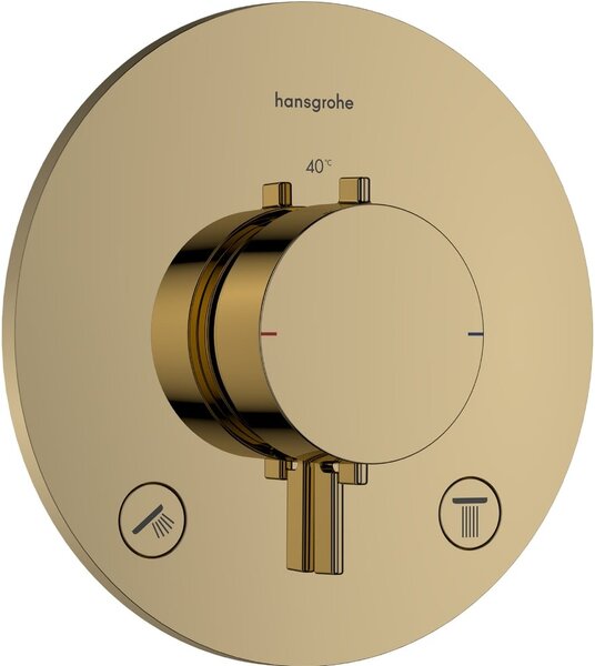 Hansgrohe Ecostat Comfort S baterie cadă-duș ascuns cu termostat auriu 33715990