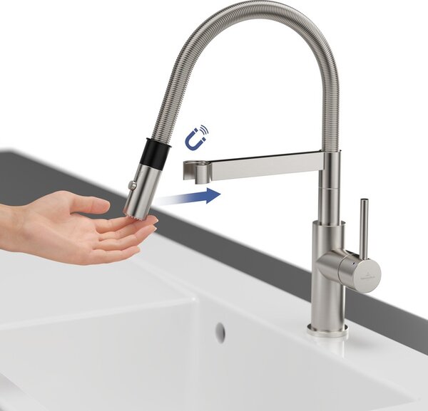 Villeroy & Boch Steel Expert Compact baterie bucătărie pe picior oţel inoxidabil 927300LC