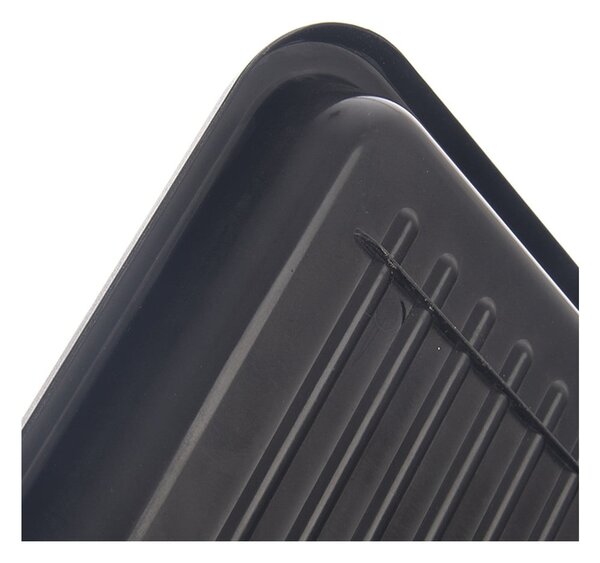 Scurgător de vase negru cu două nivele din metal 42,5x32 cm Radka – Orion