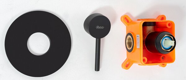 Set pentru dus Lugano Black Rea incastrabil +BOX